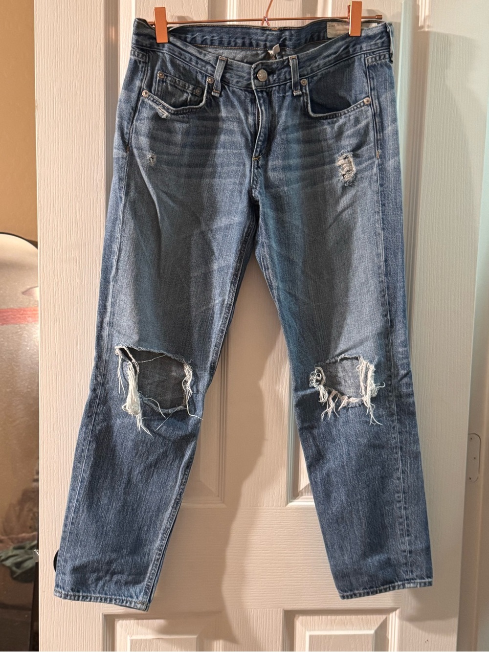 rag & bone Distressed Boyfriend Jeans